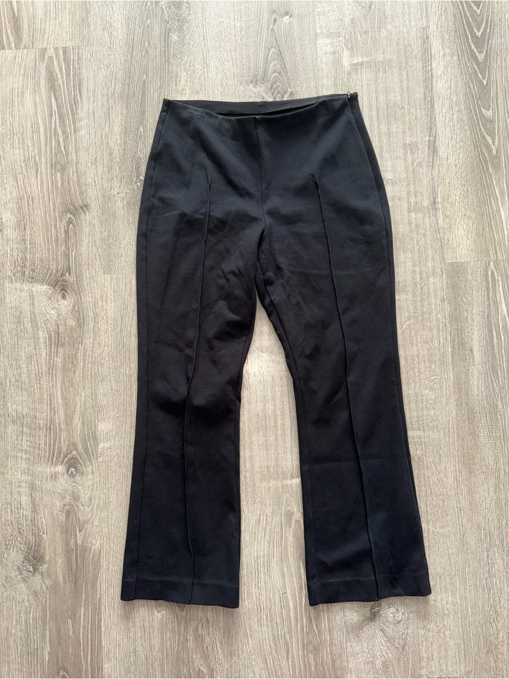 Everlane Black Boot-Cut cropped Stretch Pants